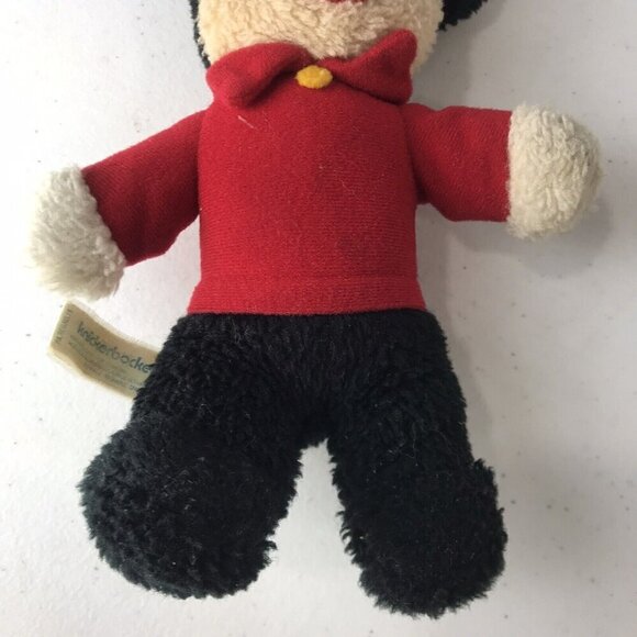 Vintage Walt Disney Productions Knickerbocker Mickey Mouse Plush Toy Stuffed - Picture 4 of 7